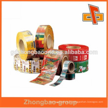 PVC printing promotional food grade PVC wrap film for instant noodle packing